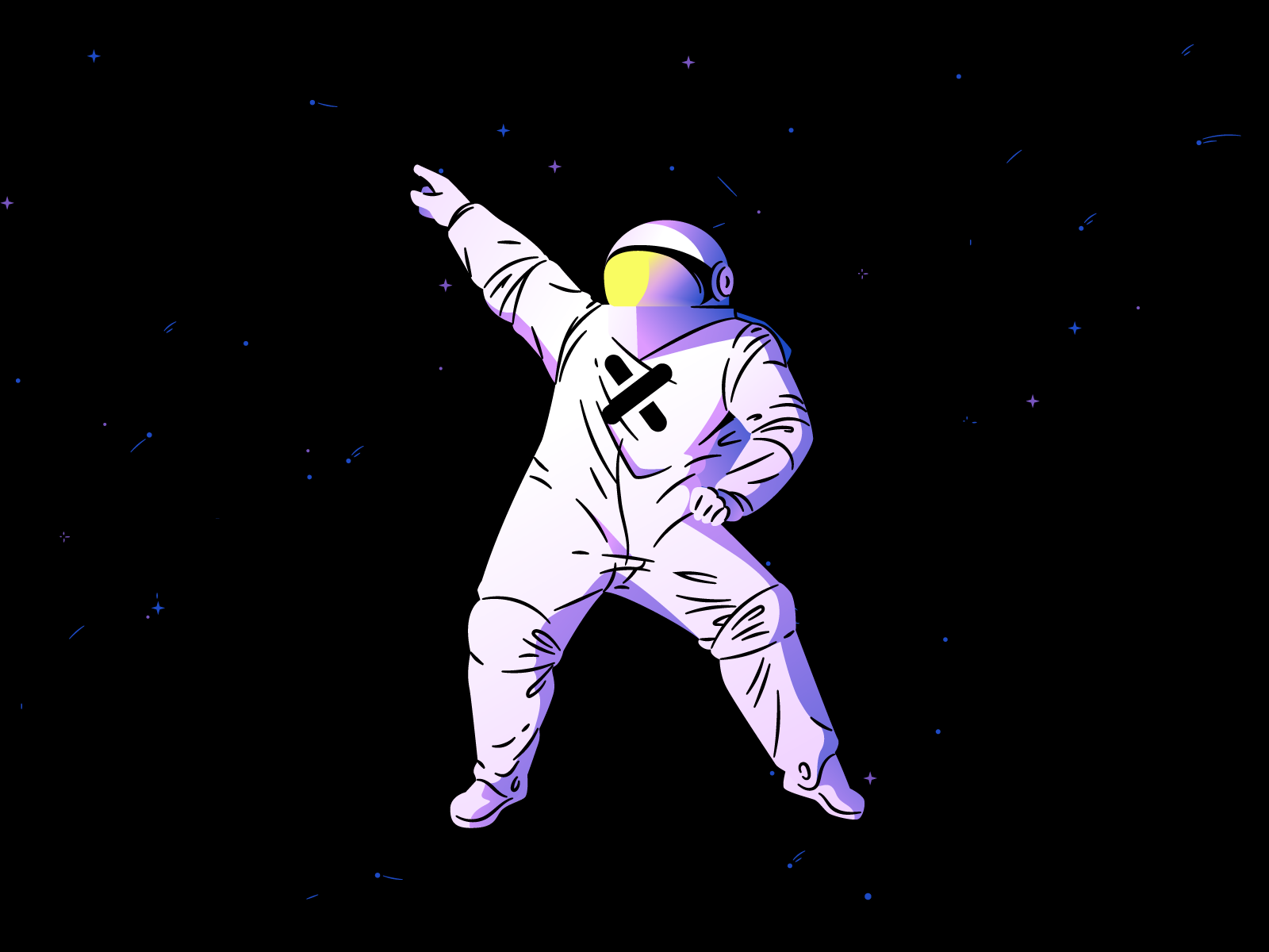 astronaut cartoon character