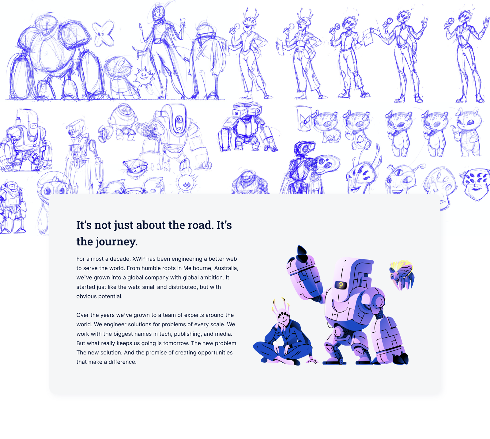 Design Sketches for XWP Product Page