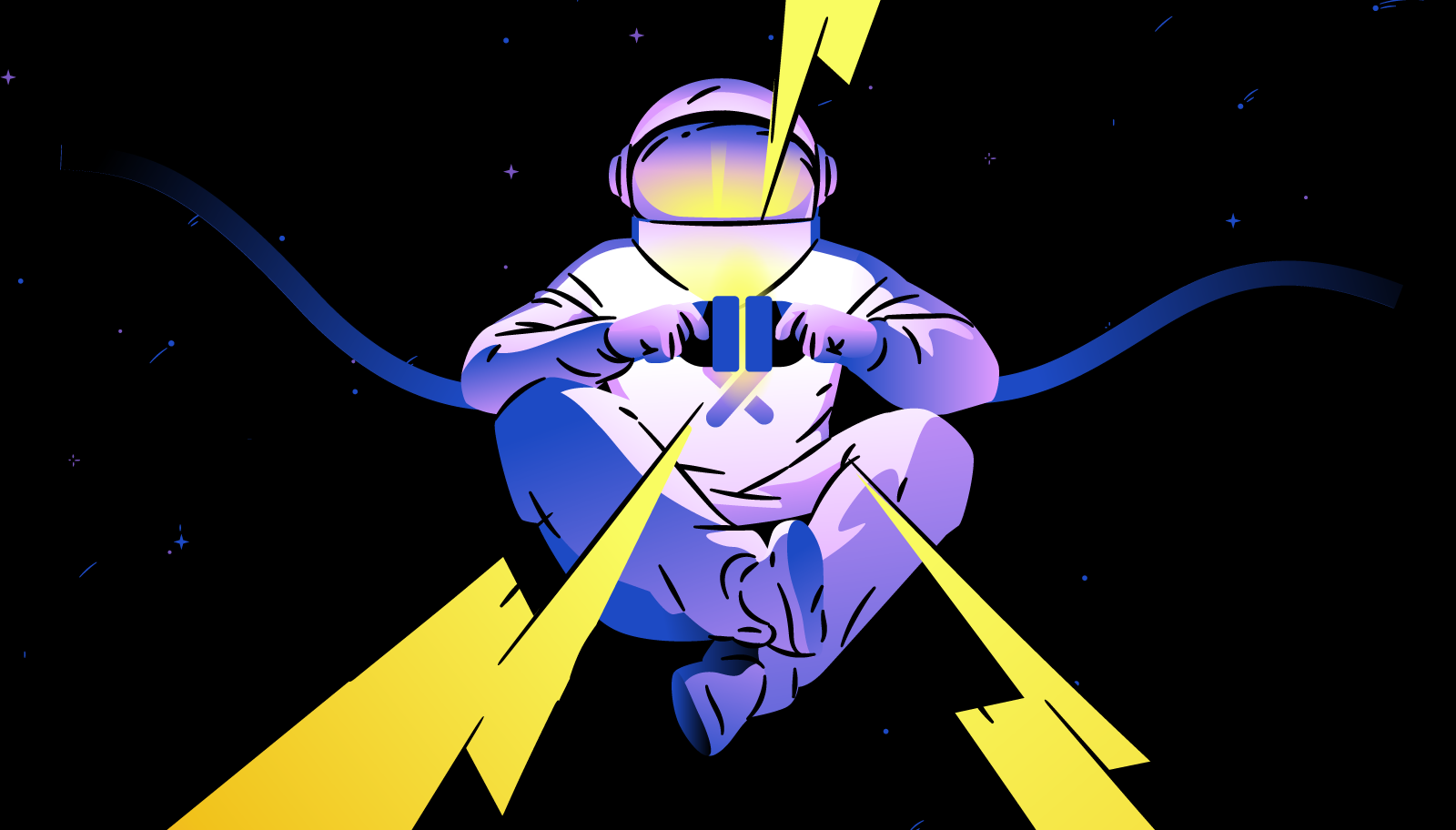 Electricity connection illustration